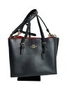【中古】COACH◆ショルダーバッグ/レザー/BLK/無地/C4084【バッグ】