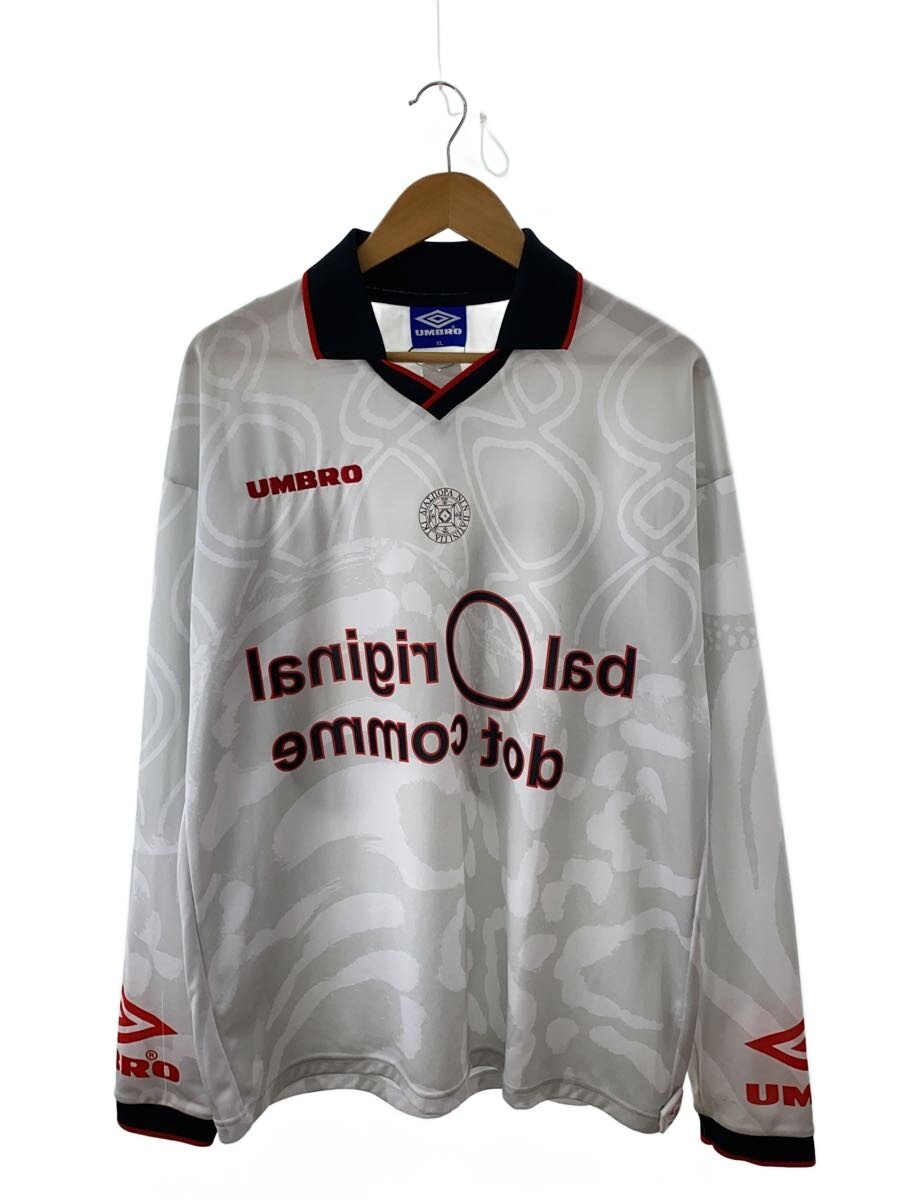 【中古】UMBRO◆22ss/サッカーシャツ/ポロシャツ/XL/ポリエステル/WHT/BAL-DSP-001///【メンズウェア】