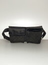 【中古】GUCCI◆ウエストバッグ_GGキャンバス/キャンバス/BLK【バッグ】