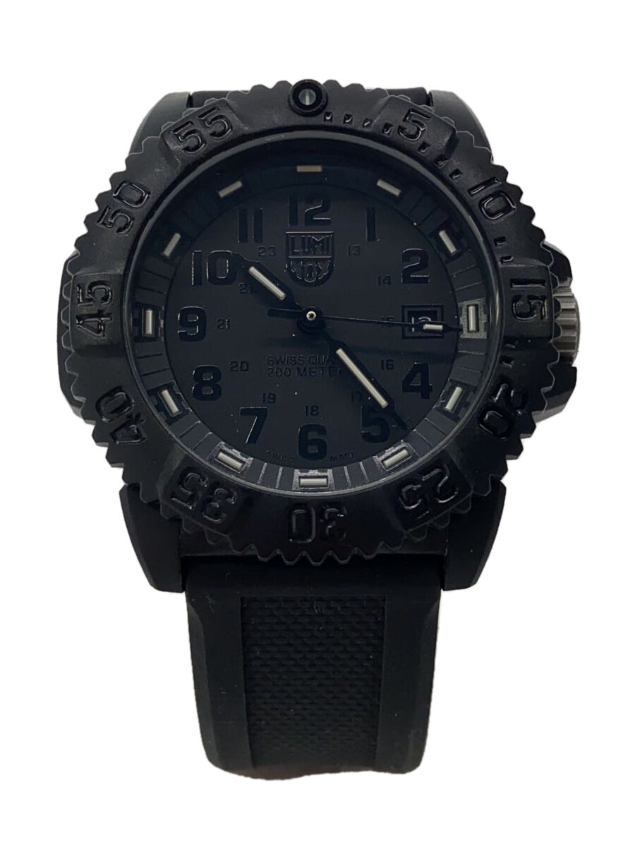 【中古】LUMINOX◆クォーツ腕時計/アナログ/BLK/3050/3950【服飾雑貨他】