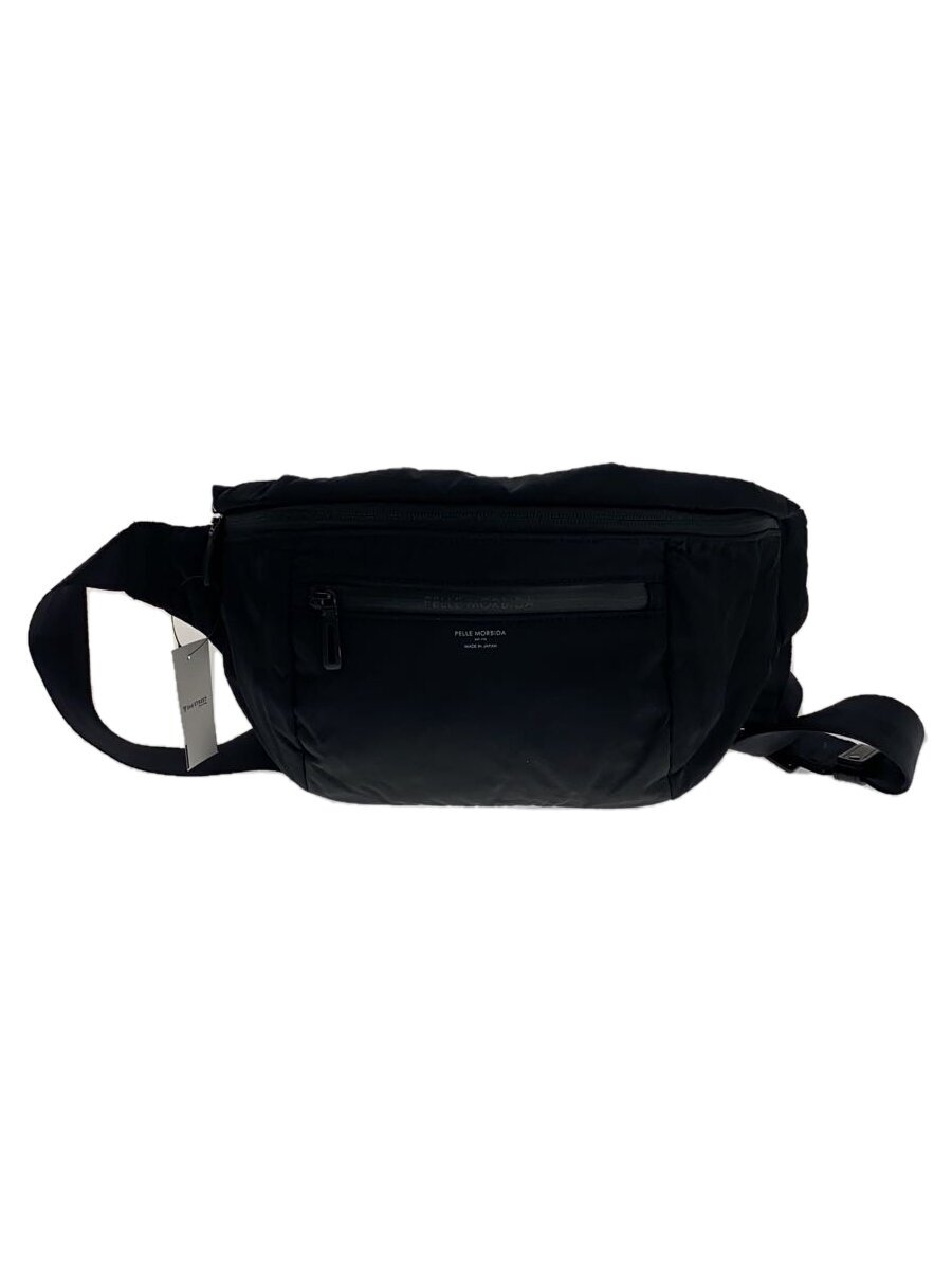 【中古】PELLE MORBIDA◆ショルダーバッグ/ポリエステル/BLK/無地/HYD009N/撥水/止水ファスナー//【バッグ】
