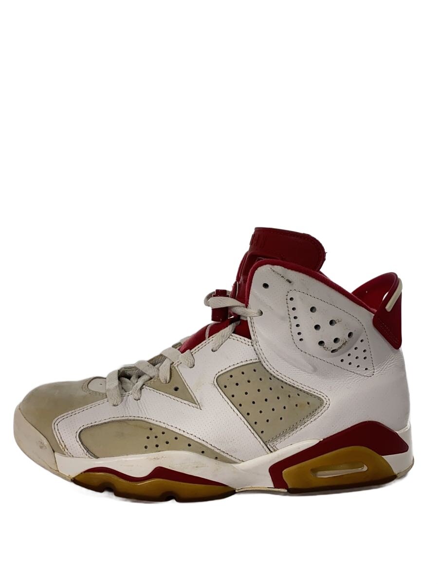 NIKE◆AIR JORDAN 6 RETRO/エアジョーダンレトロ/ホワイト/384664-113/27cm/WHT