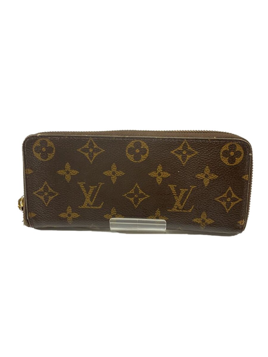【中古】LOUIS VUITTON◆ポルト・フォイユ・クレマンス_モノグラム・キャンバス_BRW_フューシャ/PVC/BRW/総柄/レディース//【服飾雑貨他】