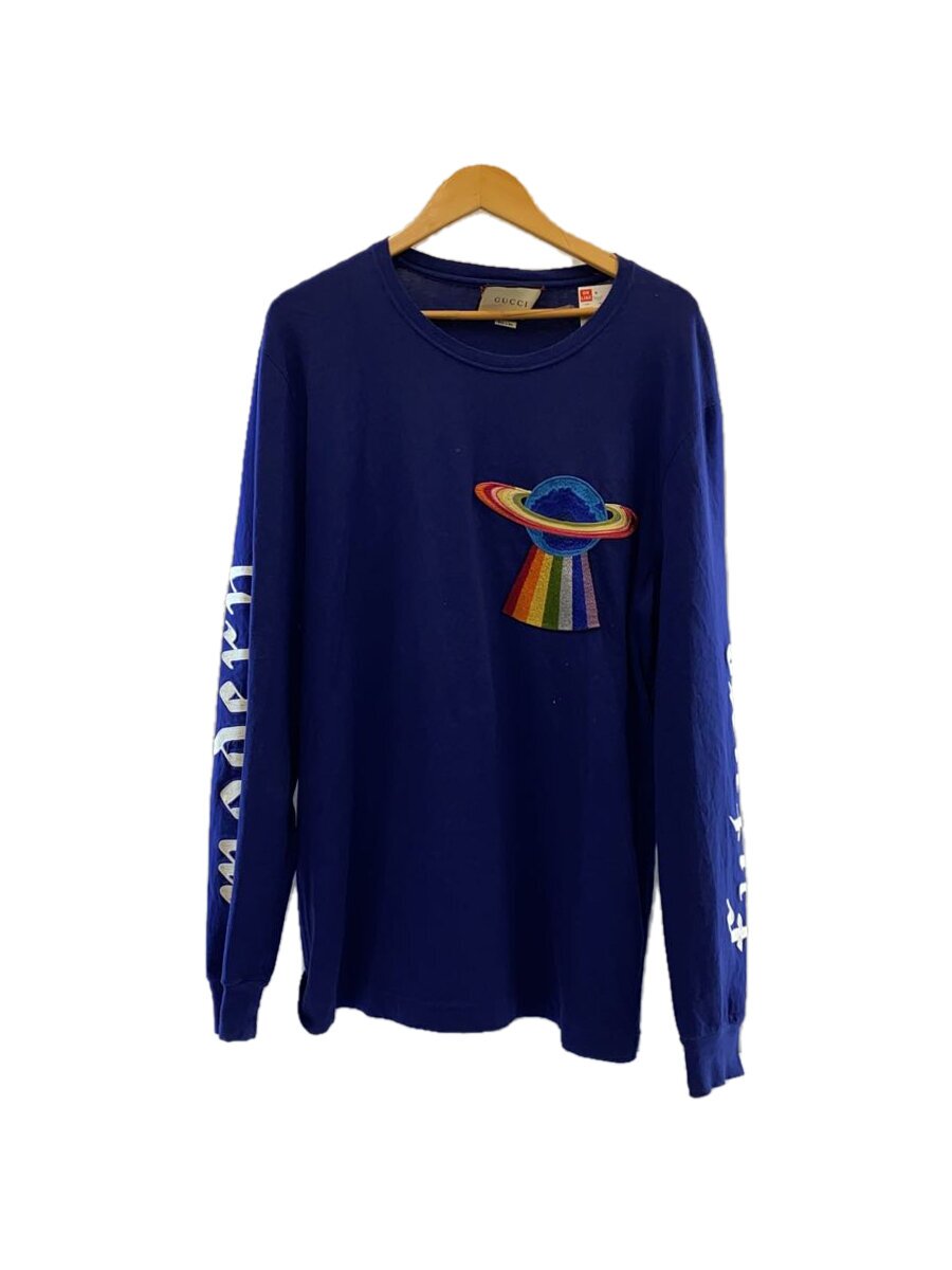 【ブランド】GUCCI 【ブランドカナ】グッチ 【型番】 【程度】C 【サイズ】1 【メインカラー】ネイビー 【素材・生地】コットン 【キーワード】　　 2025/05/22 セカンドストリート堺上野芝店【2962】【中古】GUCCI◆17SS プラネットエンブロイダリー ロングスリーブTシャツ/1/NVY ブランド GUCCI 型番 カラー ネイビー 柄 素材・生地 コットン>色・素材について サイズ 1>サイズ表示について 実寸（cm） 【Tシャツ】 肩幅：50 / 身幅：52 / 着丈：73 / 袖丈：64 【その他】 その他サイズ：/ 商品は　セカンドストリート堺上野芝店の店頭にて販売しております。商品に関するお問合わせは、お電話(TEL:072-276-6331)にて、問合わせ番号：2329623730179をお伝えください。 配送方法やお支払い方法に関するお問い合わせは、サポートセンターまでご連絡をお願いします。 ※お電話の対応は営業時間内のみとなります。お問い合わせフォームでお問い合わせの際はご注文番号をご記入下さい この商品に関する出品店舗からのコメント 背タグのステッチにほつれがございます。　首元横に小さな穴がございます。
