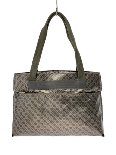 【中古】GHERARDINI◆トートバッグ/--/GRY/総柄【バッグ】 【中古】GHERARDINI◆トートバッグ/--/GRY/総柄【バッグ】