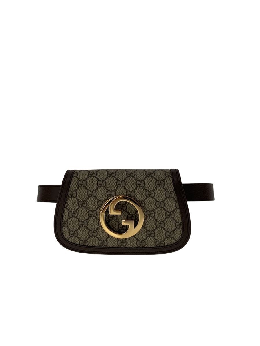【中古】GUCCI◆ウエストバッグ/--/ベージュ/総柄/703807・525040【バッグ】
