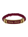 【中古】MIU MIU◆ブレスレット/--/PNK/レディース//【服飾雑貨他】