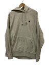【中古】Champion◆パーカー/XL/コットン/GRY【メンズウェア】