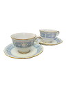 【中古】Noritake◆レースウッドゴールド/カップ&ソーサー/2客セット/ホワイト/ブルー/Y6578G/1507【キッチン用品】