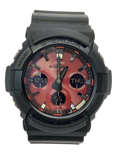 【中古】CASIO◆ソーラー腕時計・G-SHOCK/デジアナ/ラバー/RED/BLK/SS【服飾雑貨他】 【中古】CASIO◆ソーラー腕時計・G-SHOCK/デジアナ/ラバー/RED/BLK/SS【服飾雑貨他】