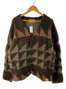【中古】UNION◆カーディガン(厚手)/L/ナイロン/BRW【メンズウェア】(4)
