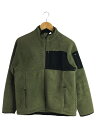 【中古】L.L.Bean◆フリースジャケット/ポリエステル/GRN/無地/L14-16/ボア潰れ有【メンズウェア】