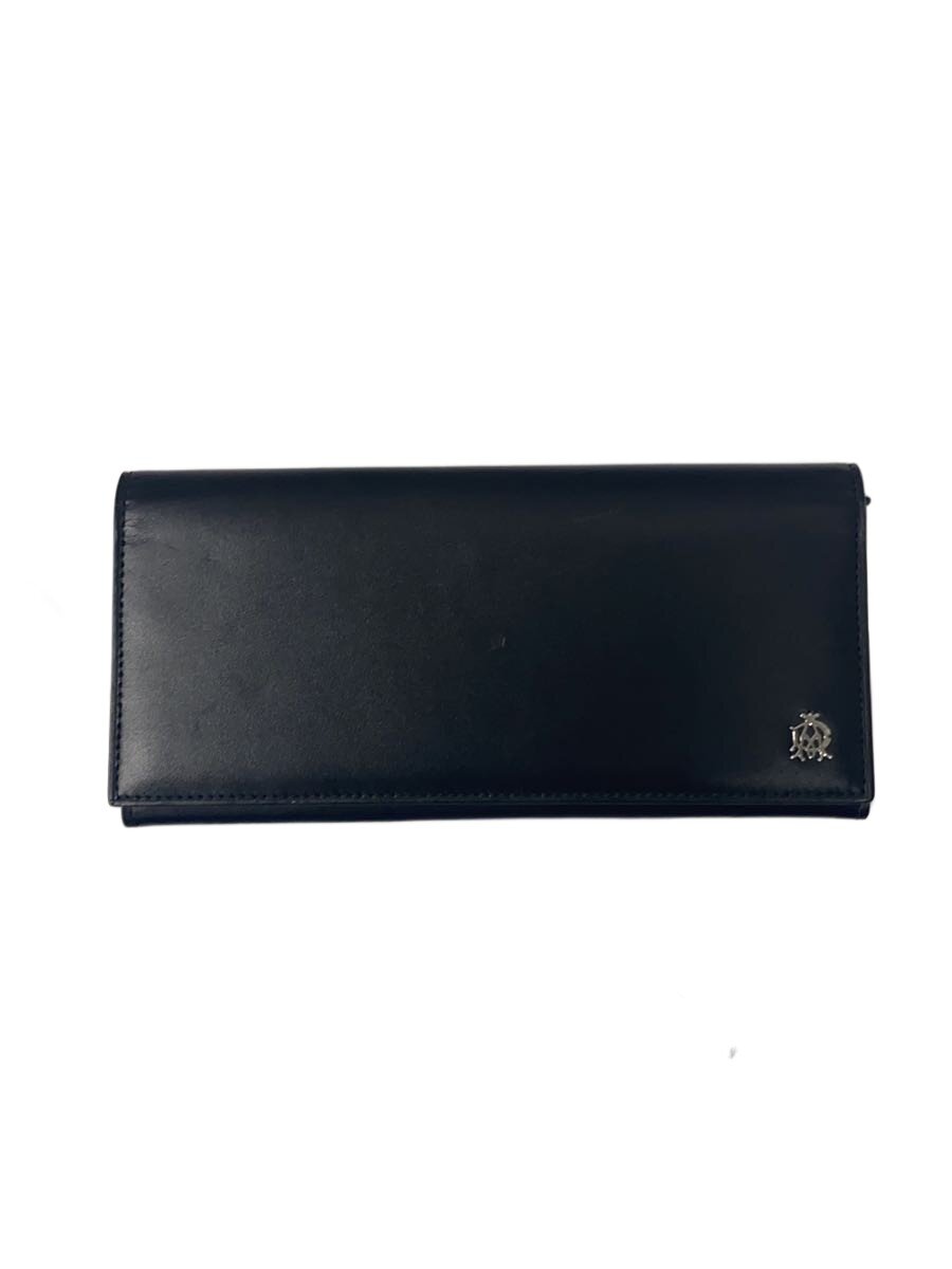 【中古】dunhill◆長財布/レザー/BLK/�