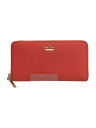 【中古】kate spade new york◆長財布/PVC/RED/無地/レディース/PWRU5073【服飾雑貨他】