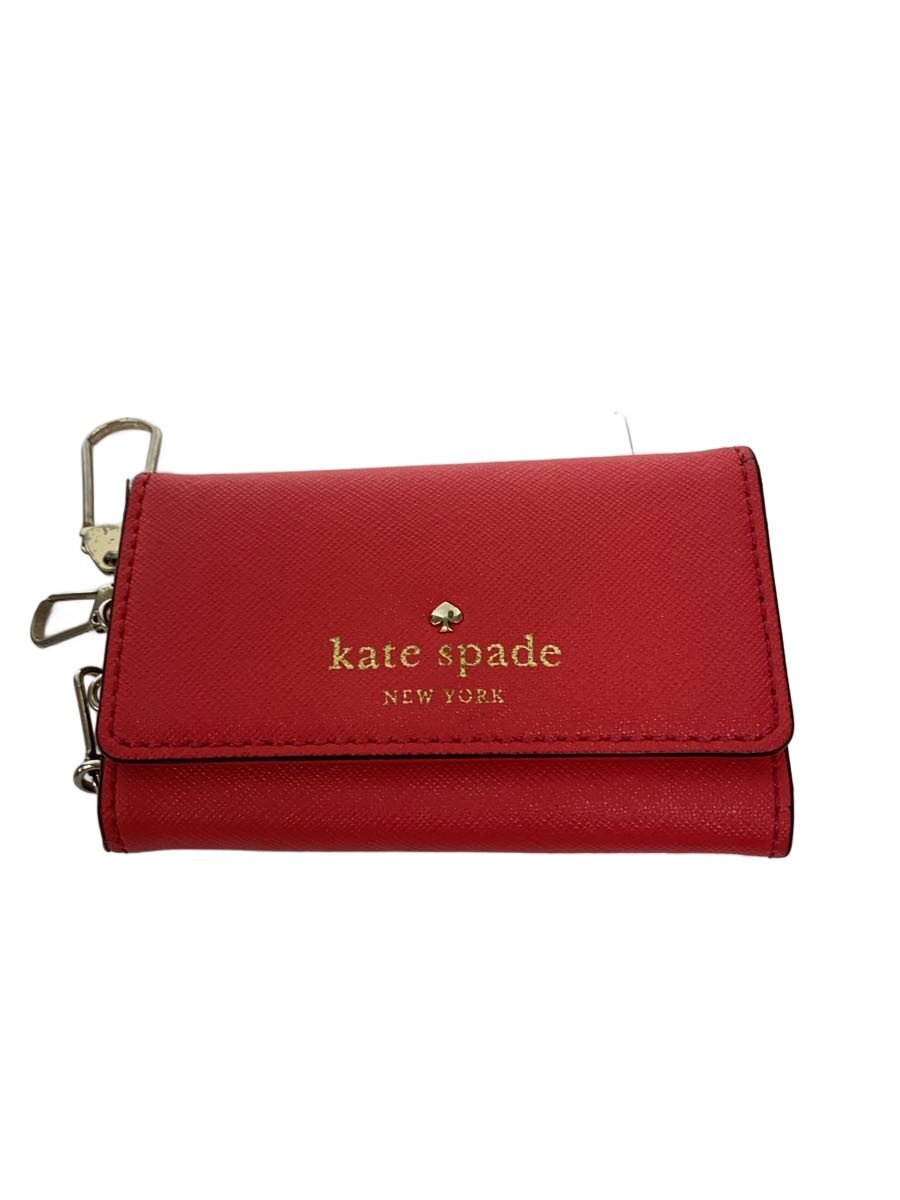 【中古】kate spade new york◆キーケース/--/レッド/レディース【服飾雑貨他】