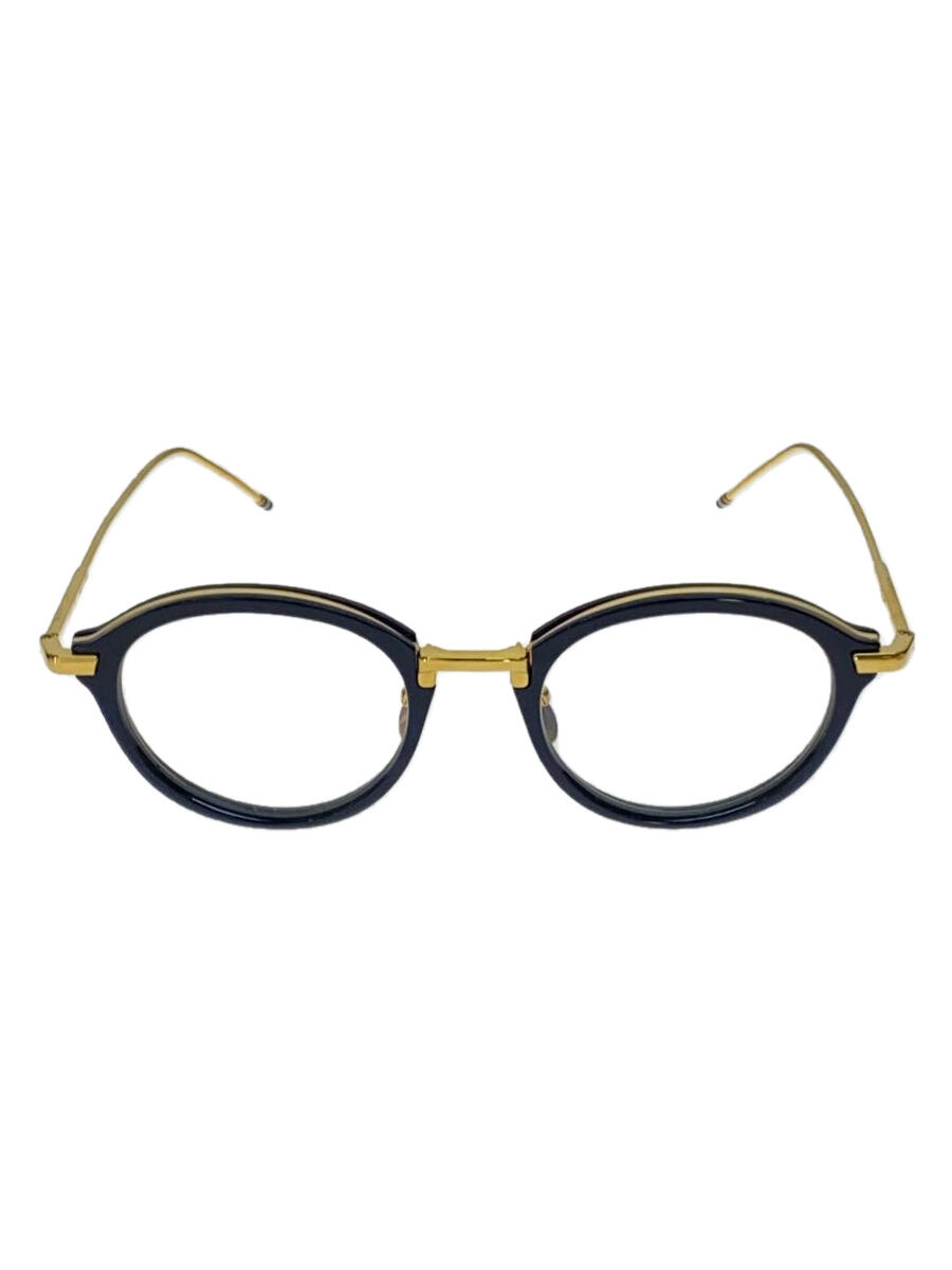 yÁzTHOM BROWNE. NEW YORKSHINY 18K GOLD METAL BRIDGE&TEMPLES/CLR/TB-011F-49yGݑz