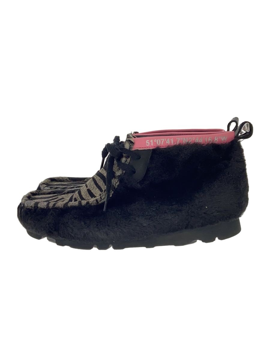 【中古】Clarks◆ハイカットスニーカー/26cm/BLK【シューズ】
