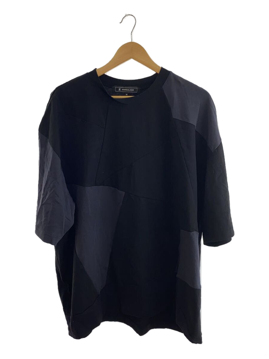 【中古】ANREALAGE◆Tシャツ/48/コットン/BLK/黒//【メンズウェア】
