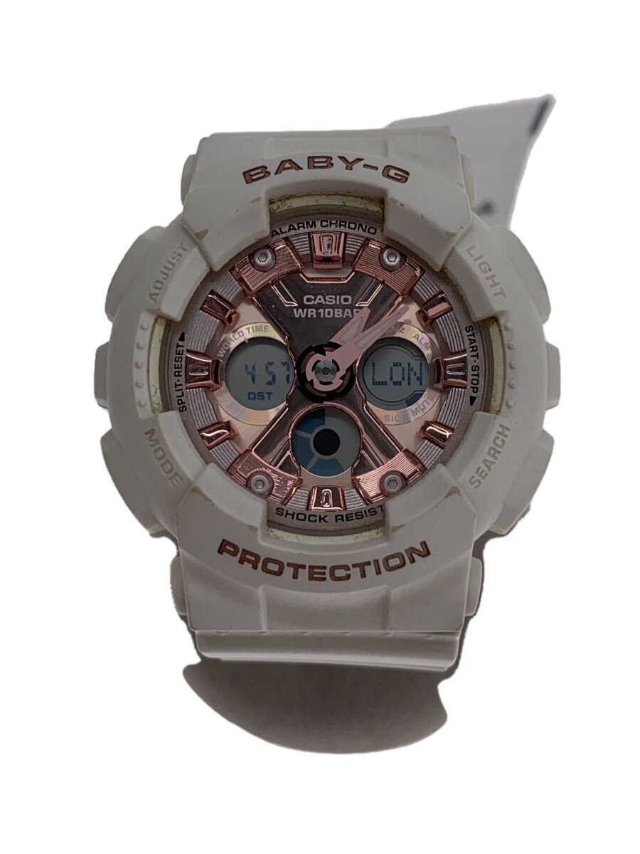 Other - 【中古】CASIO◆クォーツ腕時計・Baby-G/デジアナ/PNK/WHT【服飾雑貨他】