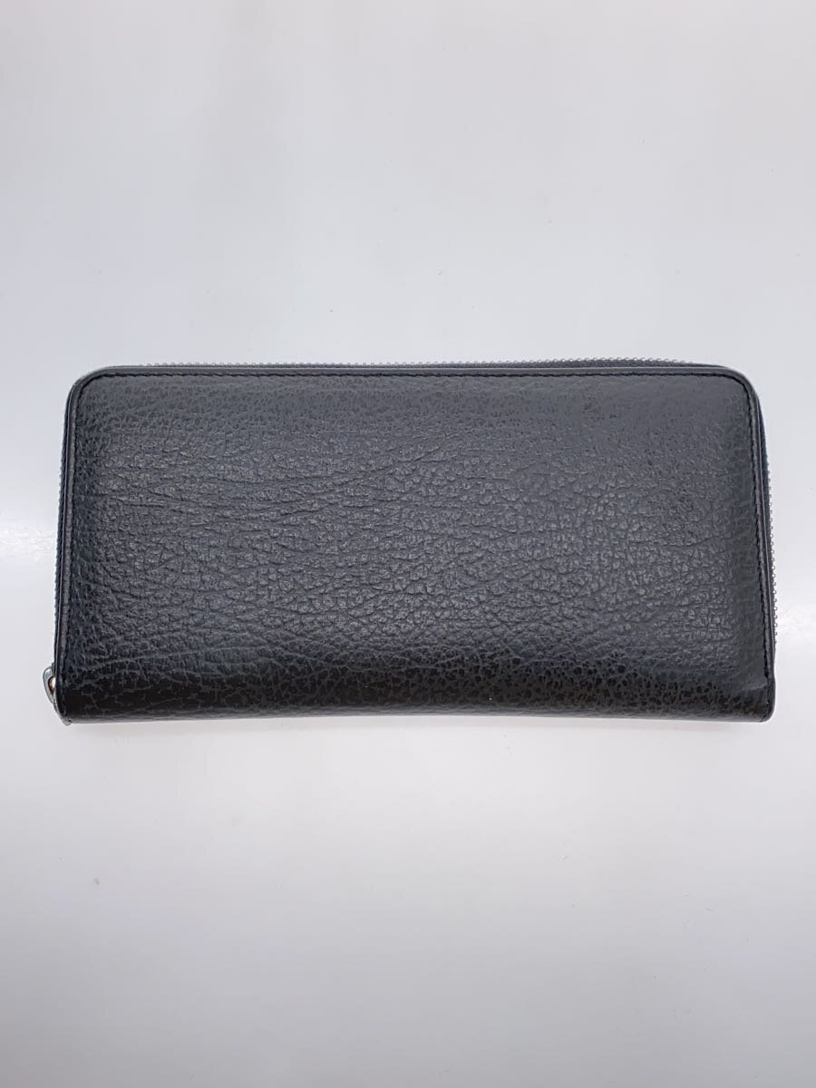 【中古】Maison Margiela◆長財布/レザー/グレー/無地/メンズ/S56UI0110/ジッパープル欠品【服飾雑貨他】