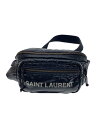 【中古】SAINT LAURENT◆NUXX CROSSBODY/ヌックス/ウエストバッグ/ナイロン/ブラック/581375//【バッグ】