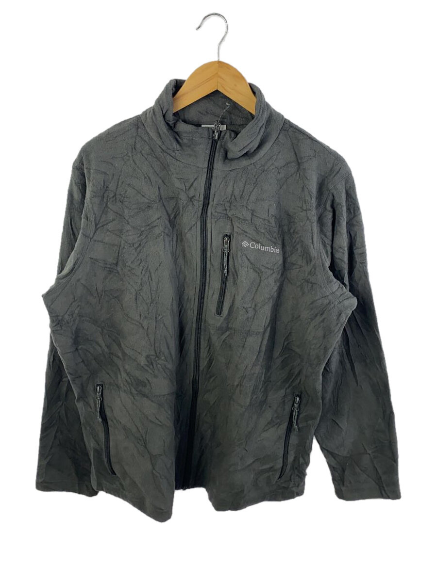 【中古】Columbia◆フリースジャケット/L/ポリエステル/GRY/XM6101【メンズウェア】