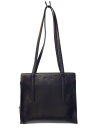 【中古】PRADA◆トートバッグ/レザー/BLK【バッグ】