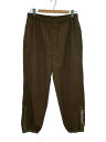 【中古】FARAH◆Nylon Switching Jogger Pants/ボトム/L/ブラウン/FR0403-M4008/タグ付【メンズウェア】