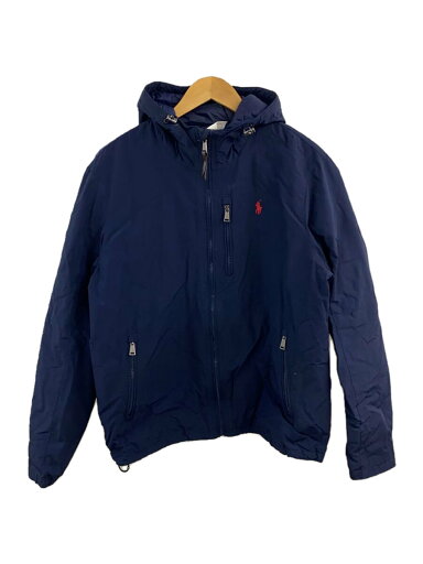 【中古】POLO RALPH LAUREN◆ダウンジャケット/M/ナイロン/NVY/無地【メンズウェア】 【中古】POLO RALPH LAUREN◆ダウンジャケット/M/ナイロン/NVY/無地【メンズウェア】
