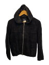 【中古】EMMETI◆エンメティ/PETER/BR別注/ジップパーカー/46/スウェード【メンズウェア】