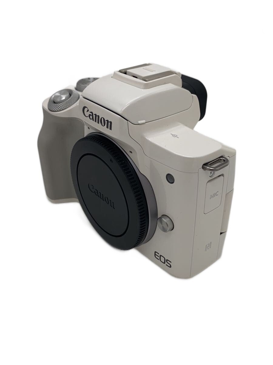 【中古】CANON◆デジタル一眼カメラ EOS Kiss M ダブルレンズキット [ホワイト]【カメラ】