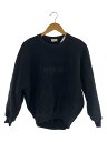 【中古】SAINT LAURENT◆スウェット/M/コットン/BLK/720944/23SS/グリッターロゴ/背タグホツレ【レディースウェア】
