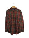 【中古】POLO RALPH LAUREN◆長袖シャツ/XL/レーヨン/レッド/チェック/90s/レーヨン100//【メンズウェア】(4)