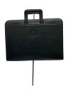 【中古】BURBERRYS◆ブリーフケース/レザー/BLK/無地/内側黄ばみ//【バッグ】