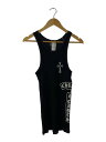 【中古】CHROME HEARTS◆タンクトップ/M/コットン/BLK//【メンズウェア】