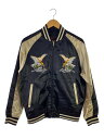 【中古】一心如鏡◆スカジャン/M/ポリエステル/BLK/83025//【メンズウェア】(4)