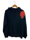 【中古】YOHJI YAMAMOTO◆パーカー/L/コットン/ブラック/HZ-T97-284//【メンズウェア】