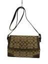 【中古】COACH◆ショルダーバッグ/キャンバス/BEG/総柄/F13972【バッグ】