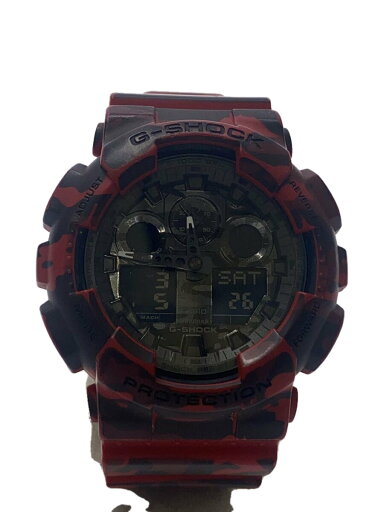 【中古】CASIO◆クォーツ腕時計・G-SHOCK/デジアナ/ラバー/RED/RED【服飾雑貨他】 【中古】CASIO◆クォーツ腕時計・G-SHOCK/デジアナ/ラバー/RED/RED【服飾雑貨他】