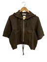 【中古】HAI SPORTING GEAR◆パーカー/M/リネン/BRW/無地【レディースウェア】