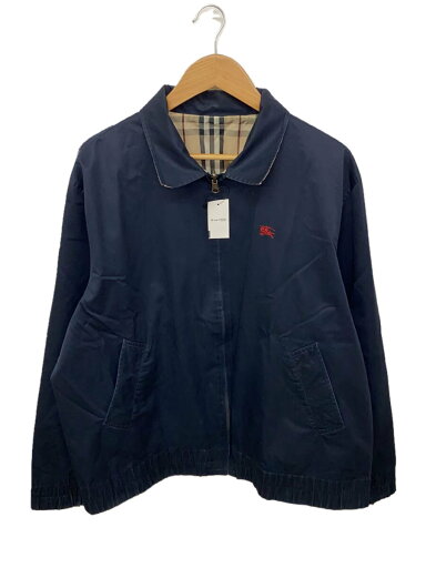 【中古】BURBERRY LONDON◆リバーシブル/スウィングジャケット/L/コットン/NVY/チェック【メンズウェア】 【中古】BURBERRY LONDON◆リバーシブル/スウィングジャケット/L/コットン/NVY/チェック【メンズウェア】