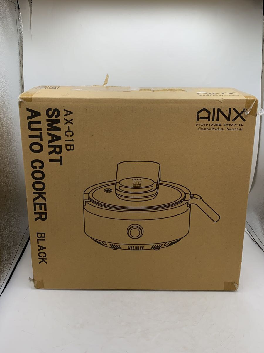 【中古】AINX◆自動調理鍋 AX-C1BN【家電・ビジュアル・オーディオ】