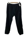 【中古】Needles Sportswear◆フリースパンツ/XL/ポリエステル/BLK/PU1587/少々潰れ有【メンズウェア】