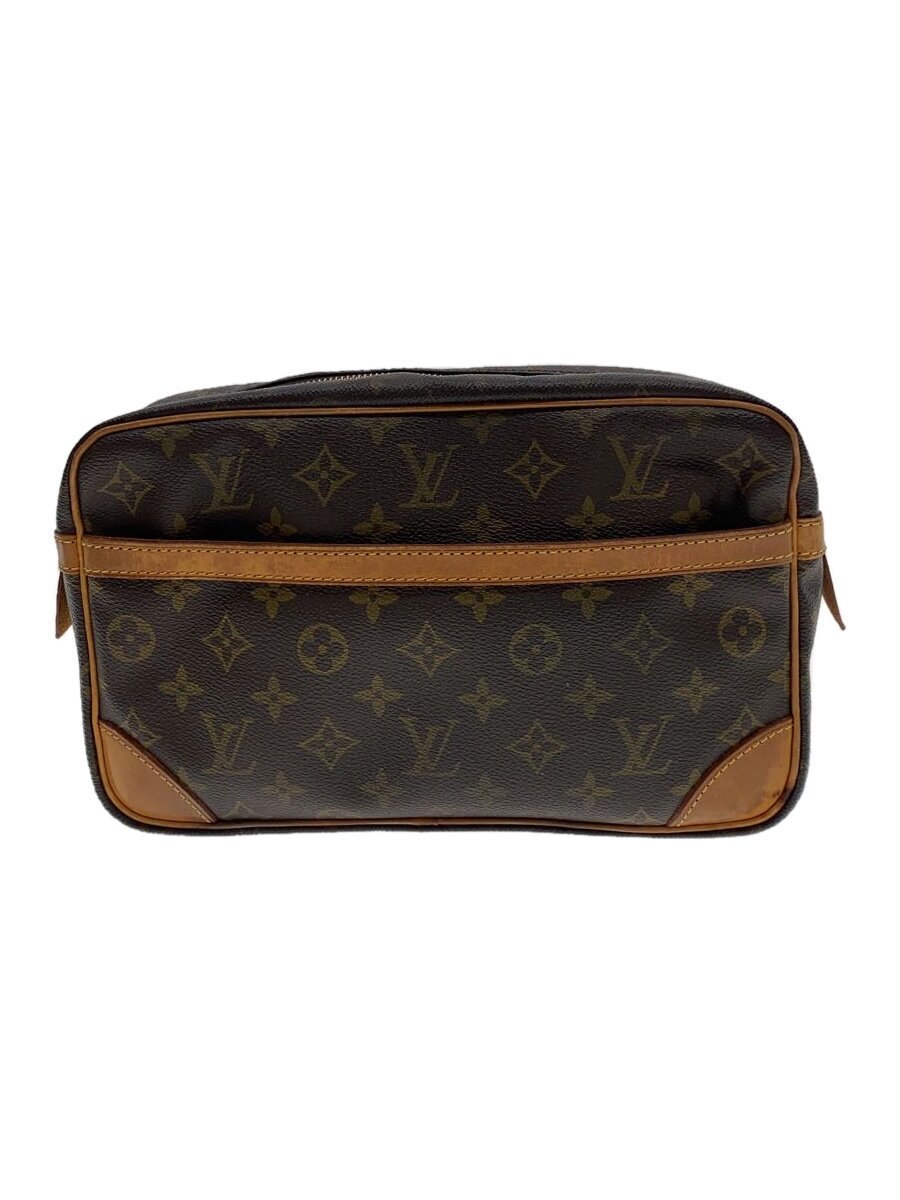 LOUIS VUITTON - 【中古】LOUIS VUITTON◆コンピエーニュ28_モノグラム・キャンバス_BRW/PVC/BRW/モノグラム【バッグ】