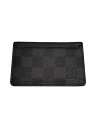 【中古】LOUIS VUITTON◆ネオ・ポルトカルト_ダミエ・グラフィット_BLK/PVC/BLK/総柄/メンズ【服飾雑貨他】