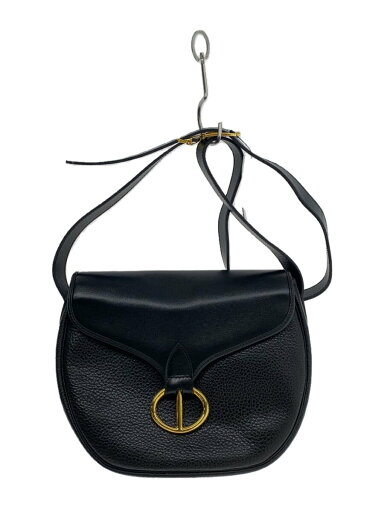 【中古】Christian Dior◆ショルダーバッグ/レザー/BLK【バッグ】 【中古】Christian Dior◆ショルダーバッグ/レザー/BLK【バッグ】