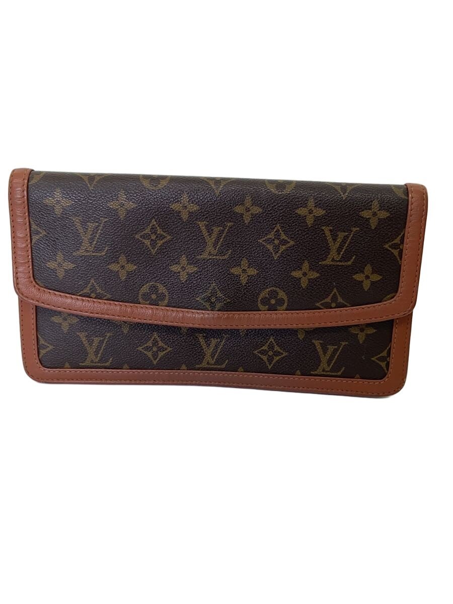 LOUIS VUITTON - 【中古】LOUIS VUITTON◆ポシェット・ダムPM_モノグラム・キャンバス_BRW/PVC/BRW【バッグ】