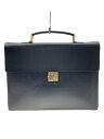 【中古】CELINE◆ブリーフケース/レザー/BLK/無地【バッグ】