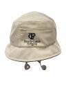 【中古】PEARLY GATES◆バケットハット/--/ポリエステル/WHT/無地/メンズ/053-4187305【服飾雑貨他】