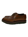 【中古】PRADA◆ドレスシューズ/UK5/BRW/レザー【シューズ】(4)